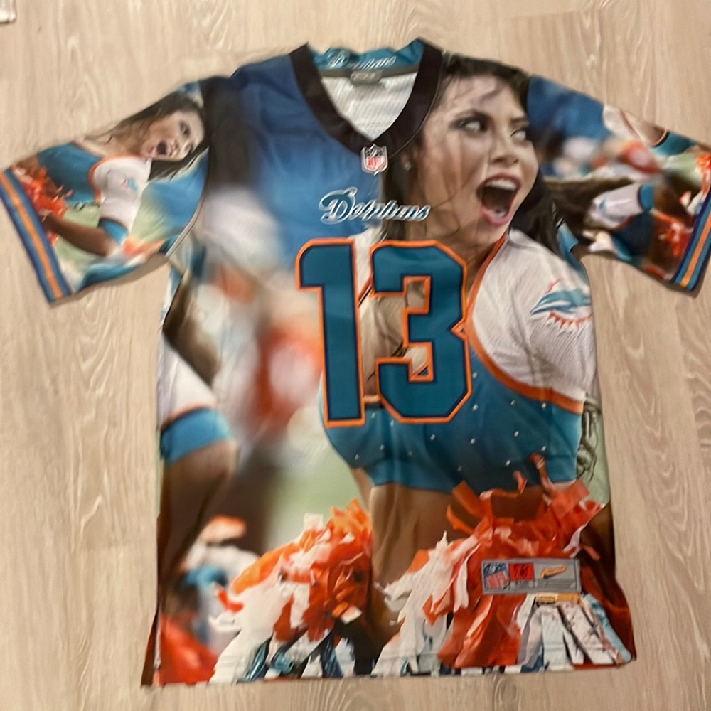 Miami Dolphins Dan Marino Custom Nike Size Small Football Jersey Cheerleader